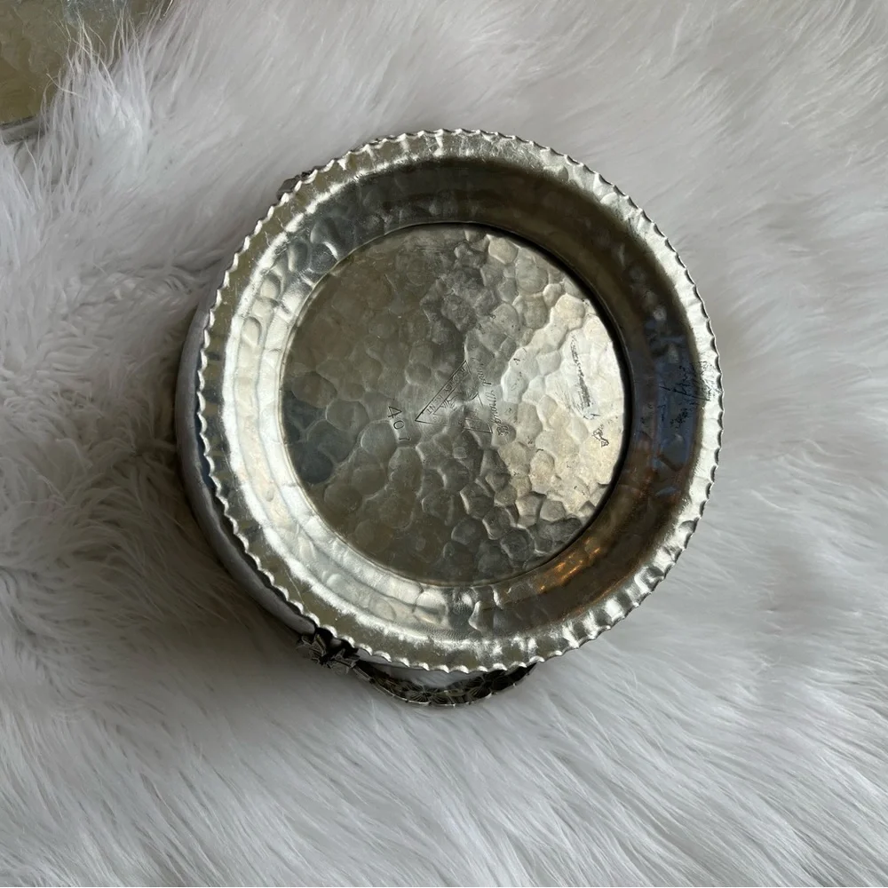 Rodney Kent Vintage Hand Forged Aluminum Covered Serving Dish